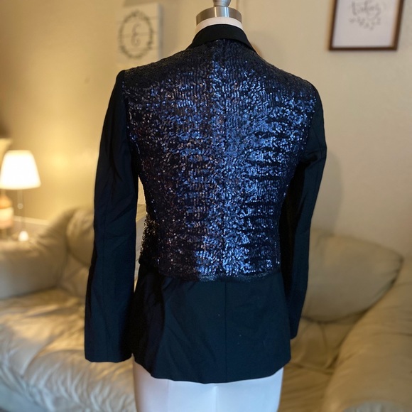 Elizabeth and James Shine Sequin Rex Blazer Jacket - Picture 5 of 6